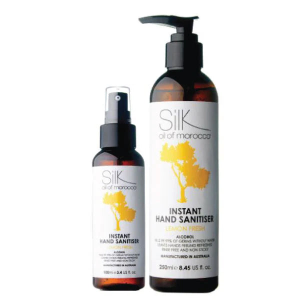 Silk Oil of Morocco Lemon Fresh Hand Sanitiser Home & Away Duo
