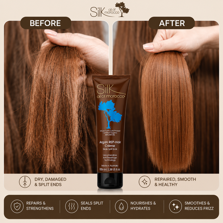 Silk Oil of Morocco - Argan REP-Hair Protein Crème for Split Ends