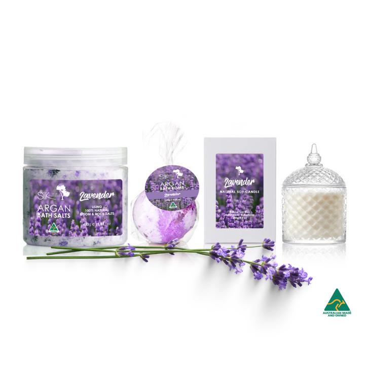 Stress Less Lavender Bath Set