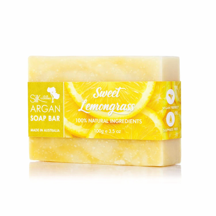 Silk Oil of Morocco -Sweet Lemongrass Argan Soap Bar