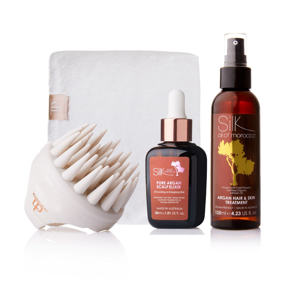 The Complete Hair Oiling Kit by Silk Oil of Morocco