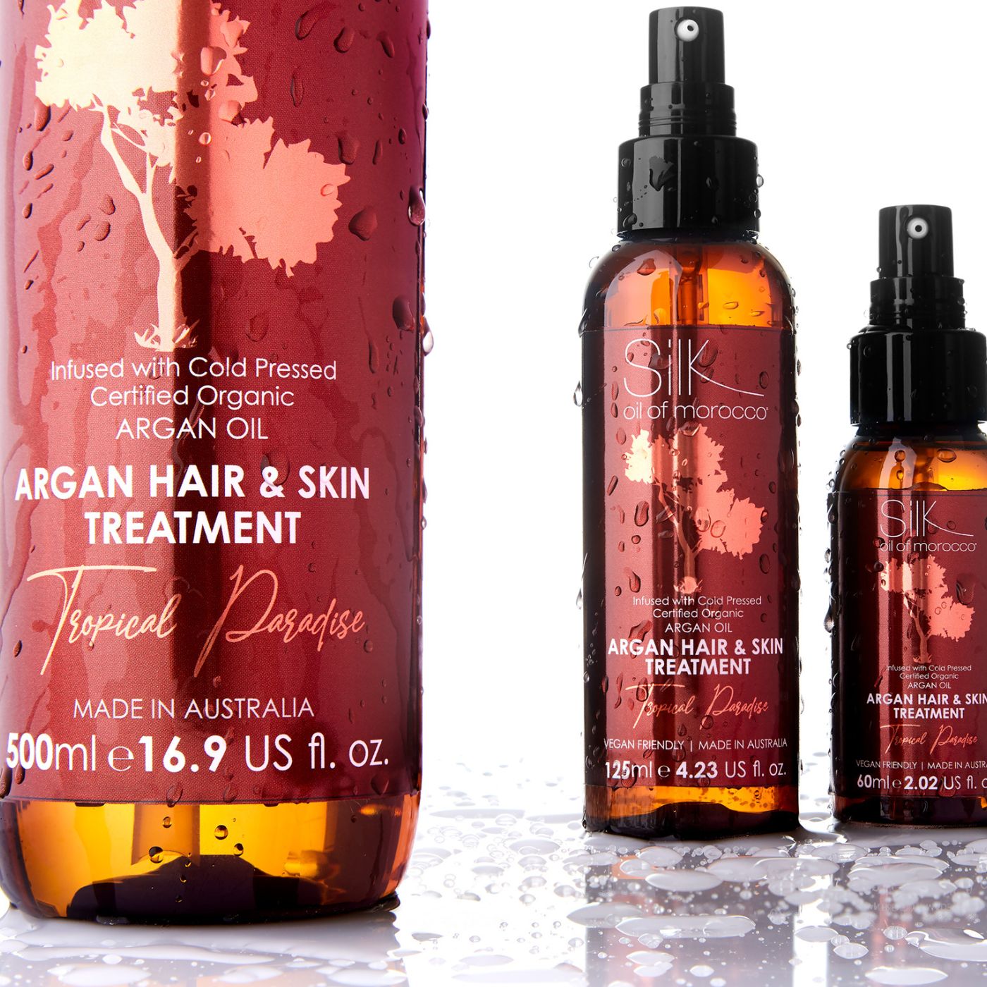 Tropical Paradise Argan Hair & Skin Treatment Serum – Silk