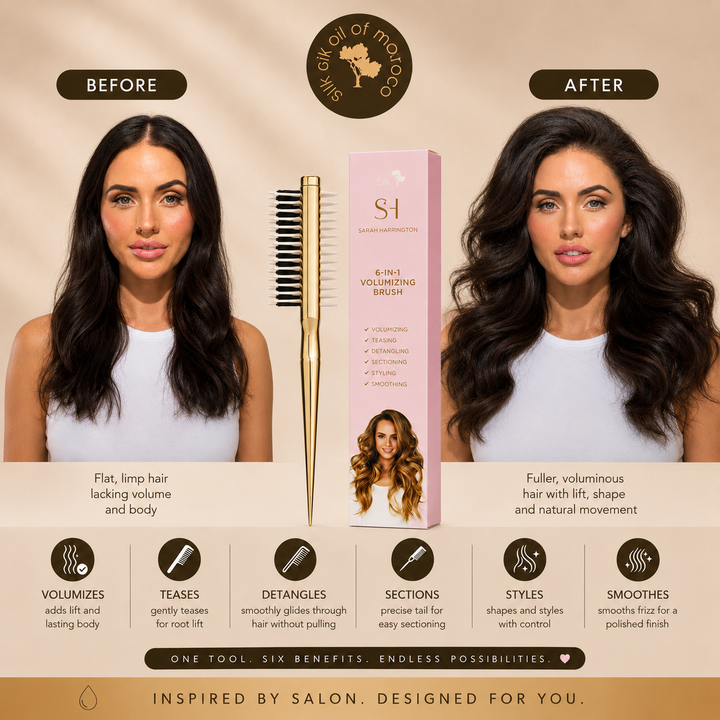 Sarah Harrington - 6 in 1 Teasing & Volumizing Brush