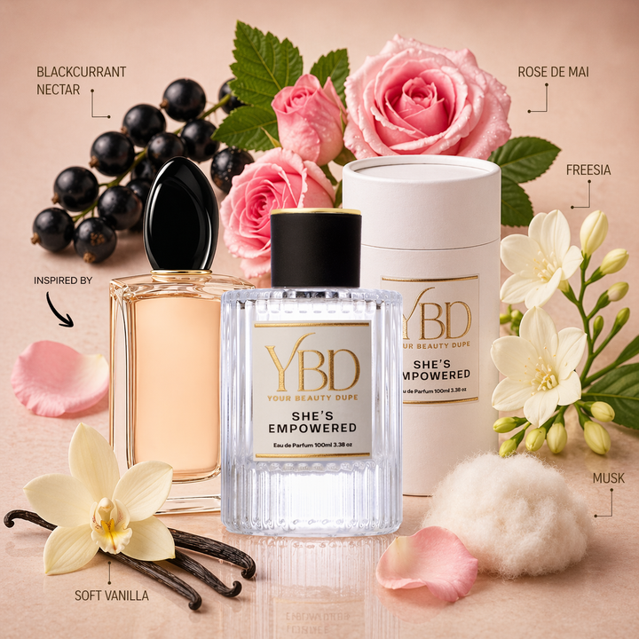 Your Beauty Dupe She’s Empowered Perfume — Inspired by Si Giorgio Armani