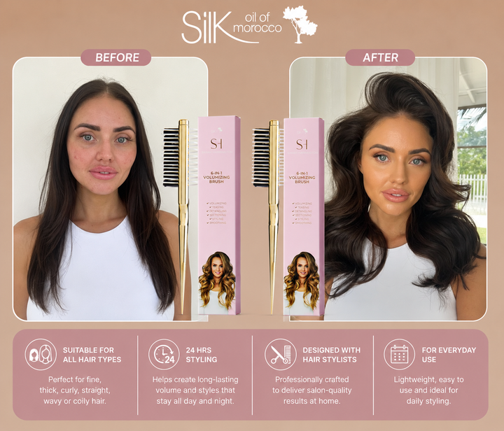 Sarah Harrington - 6 in 1 Volumizing & Teasing Brush Duo Pack