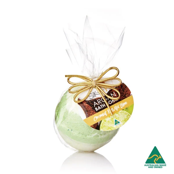 Coconut & Wild Lime Argan Bath Bomb