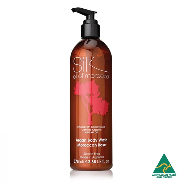 Moroccan Rose Argan Body Wash Silk Oil Of Morocco
