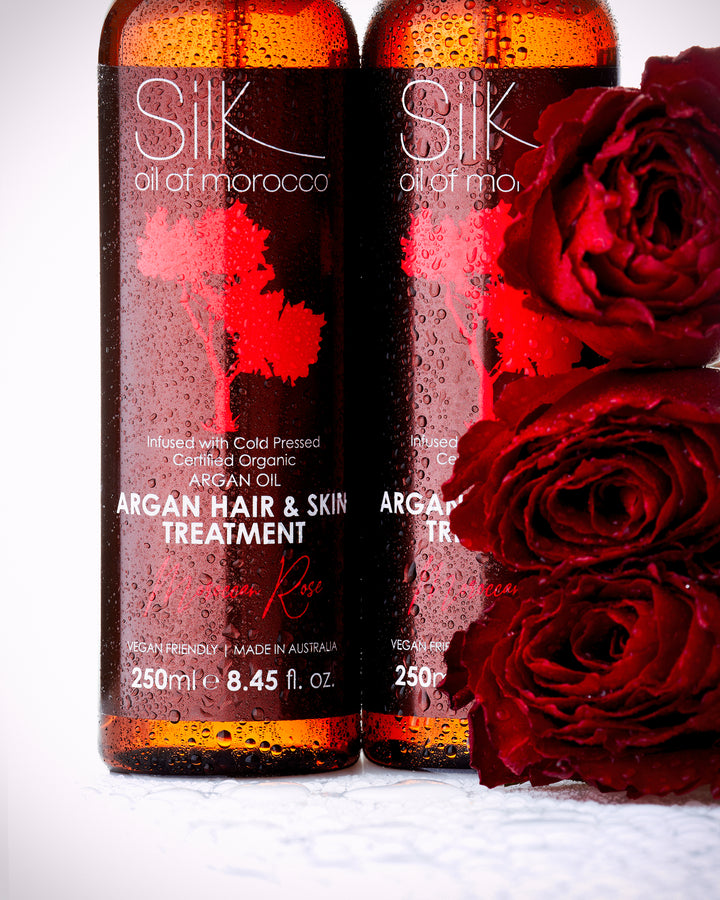 Argan Moroccan Rose Hair & Skin Treatment Serum Starter Pack