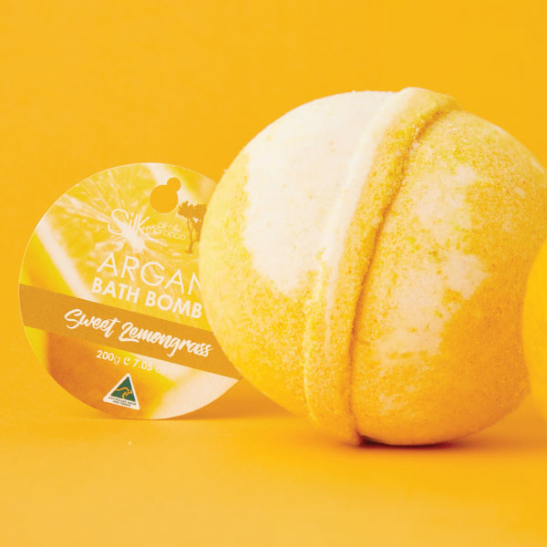 Sweet Lemongrass Argan Bath Bomb