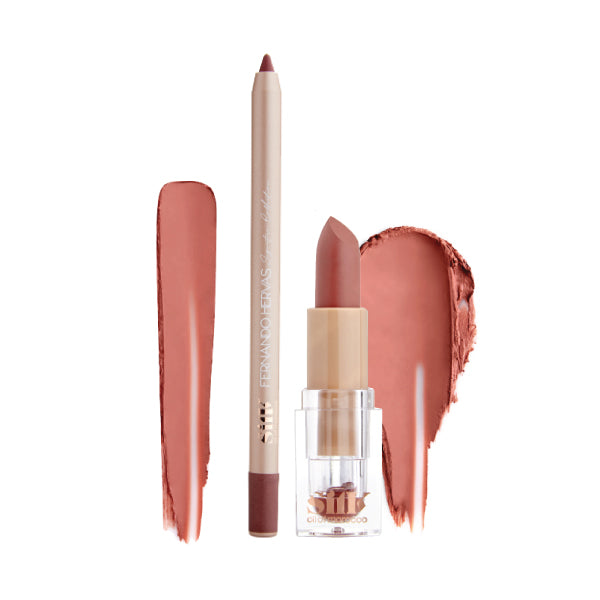 Silk x Fernando Lip Kit - Nude 6 - Deep Rosy Nude - Trade Value Pack