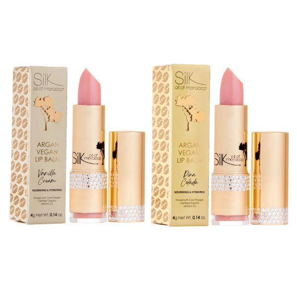 Argan Lip Balm - Mixed Duos - Vanilla Cream - Pina Colada - Trade Value Pack