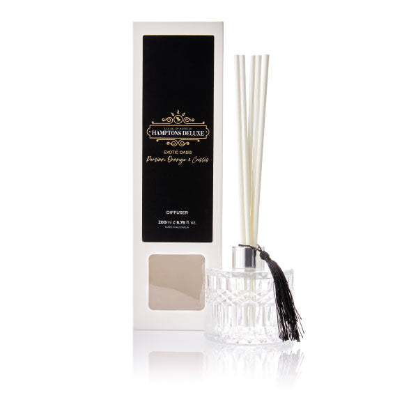 Reed Diffuser + 250ml Refill - Hamptons Deluxe - Exotic Oasis - Persian Orange and Cassis - Value Pack