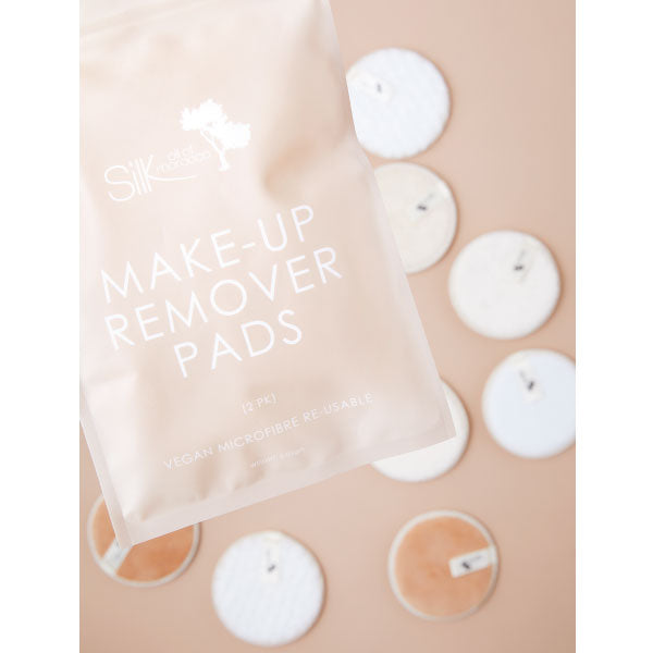 Microfibre Re-useable Makeup Remover Pads (2PK White & Cream)